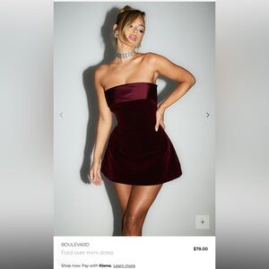 Boulevard Burgundy Mini Dress